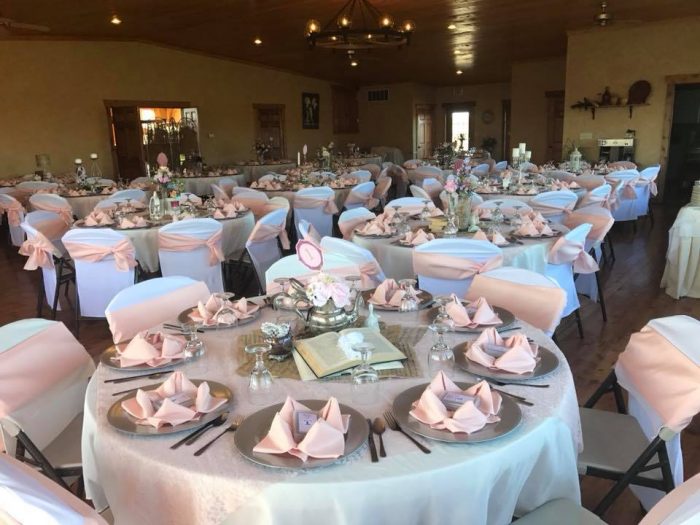 wedding venue tables